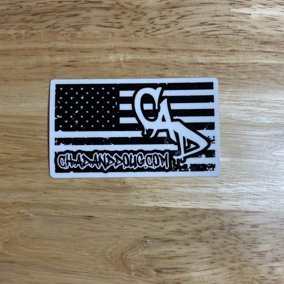 CAD b/w American flag logo small