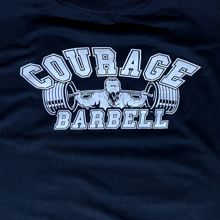 Courage Barbell if you will it T-Shirt
