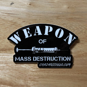 CAD Weapon of Mass Destruction small sticker